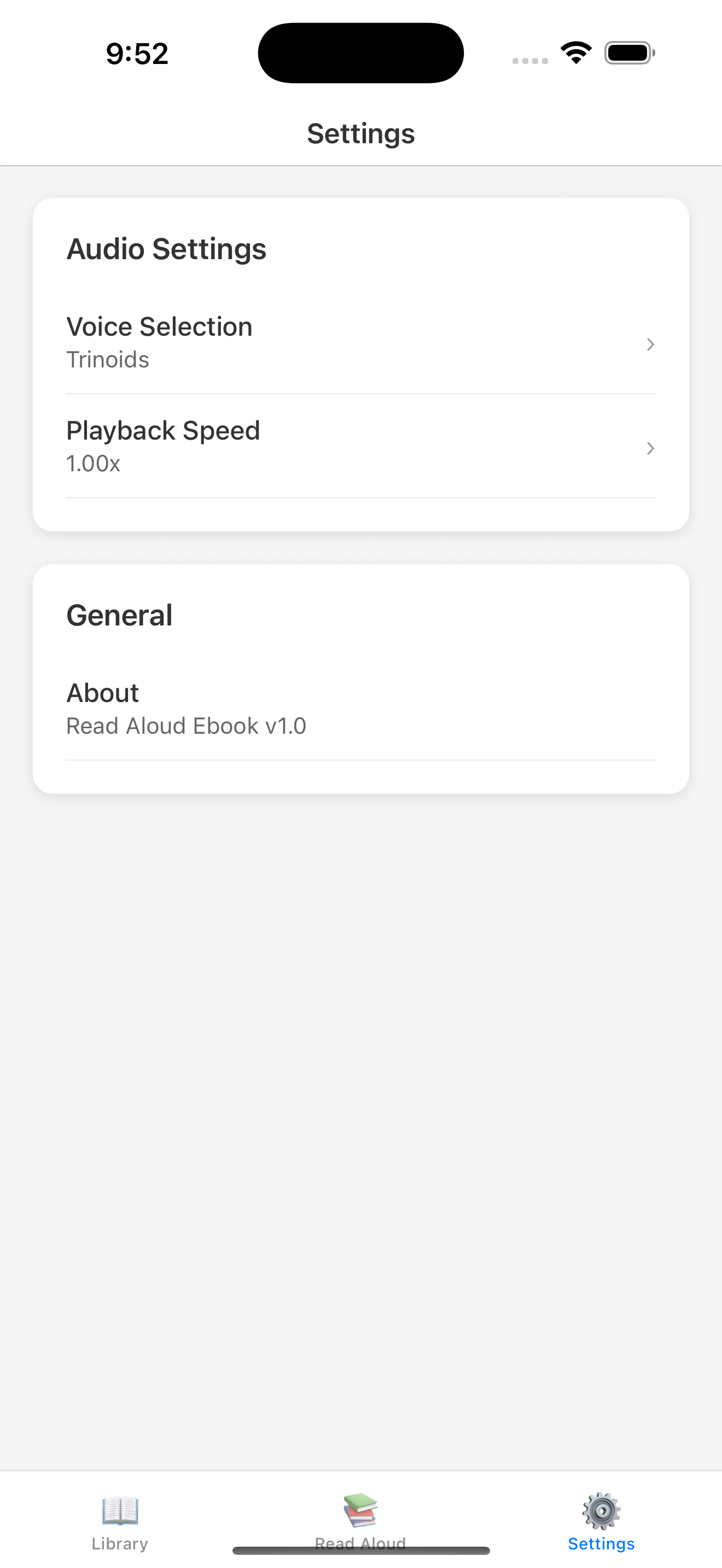 Read aloud ebook Screenshot 3